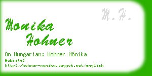 monika hohner business card