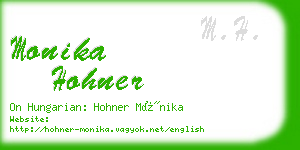 monika hohner business card